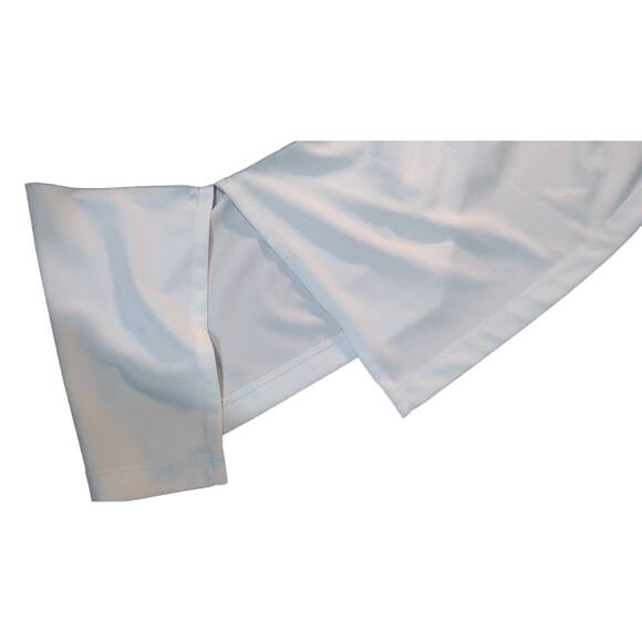 Susan Graver Two Color Asymmetrical Tunic, Black and White, Sz L - Picture 5 of 5